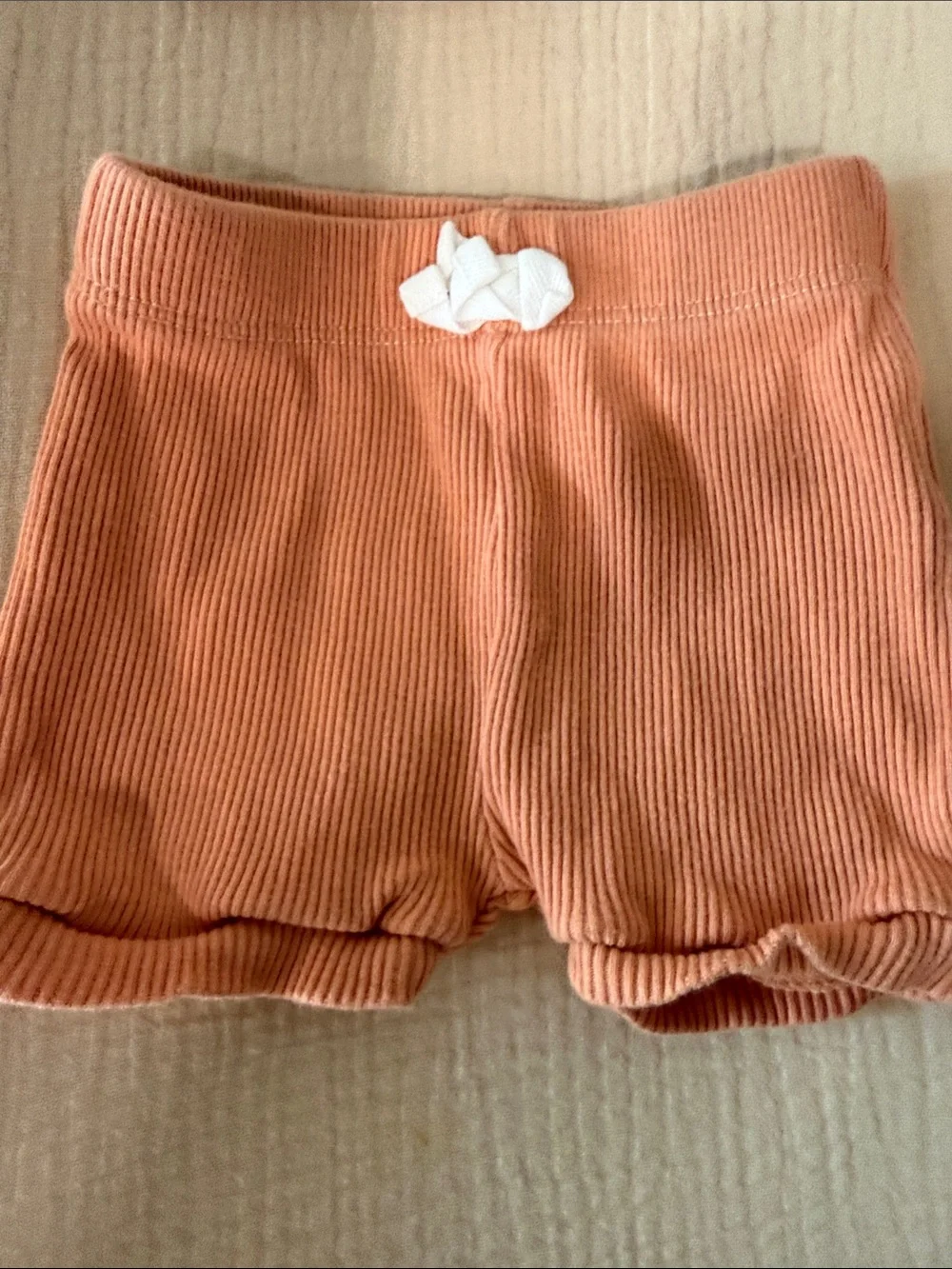 Zara Rust & Cream Striped Lion Ribbed Two-Piece Set
